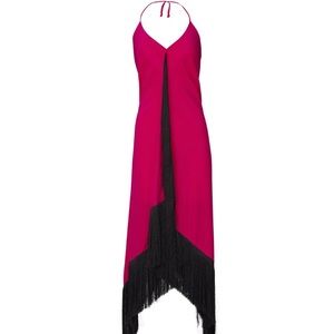 SOLD! Marques Almeida Fringe Dress in Magenta
